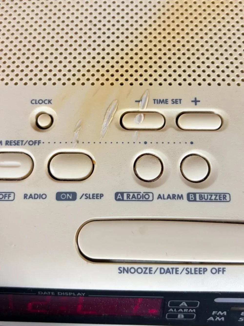 Vtg 90s Sony Dream Machine ICF-C370 Alarm Clock Radio Dual Alarm Setting TESTED